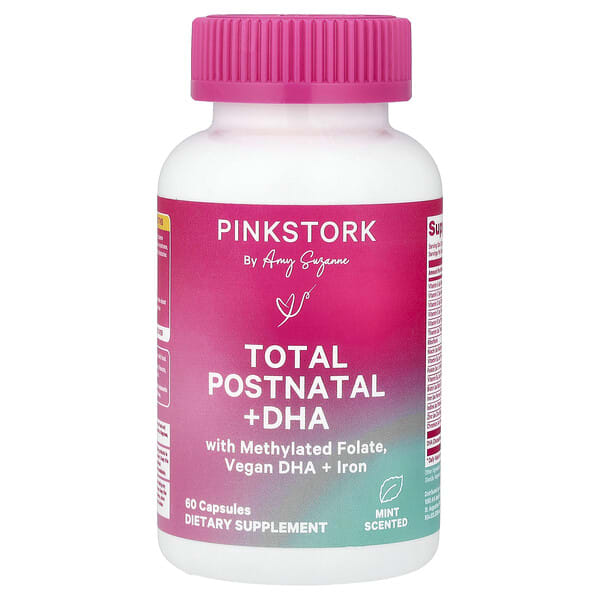 pnk76917_v_8.jpg Total Postnatal + ДГК, мята, 60 капсул — Pink Stork