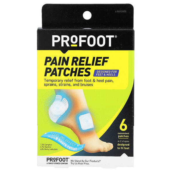 pof50017_v_9.jpg обезболивающие патчи, для ступней и пяток, 6 шт. — Profoot