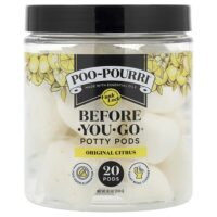 Горшечные капсулы Before-You-Go®, оригинальные цитрусовые, 20 капсул, 230 г (8,1 унции) — Poo-Pourri
