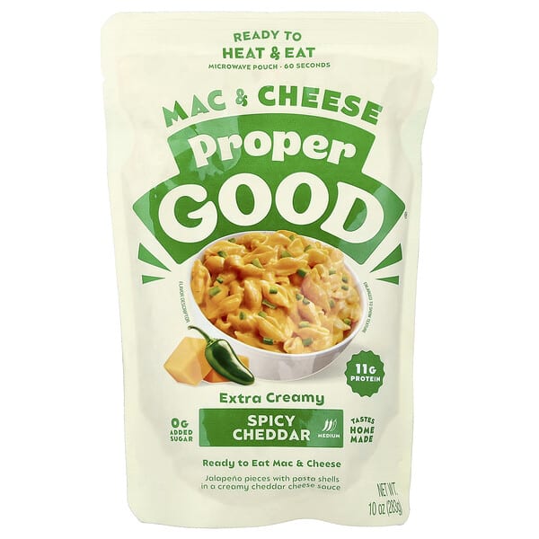 ppg16560_v_2.jpg макароны с сыром, пряный вкус чеддера, средний вкус, 283 г (10 унций) — Proper Good