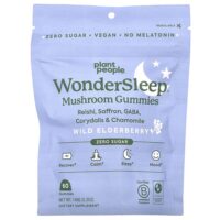 WonderSleep®, жевательные мармеладки с грибами, дикая бузина, 60 жевательных мармеладок, 148 г (5,2 унции) — Plant People