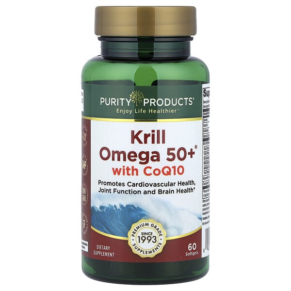 pps39032_v_8.jpg Krill Omega 50+® с коэнзимом Q10, 60 мягких таблеток — Purity Products
