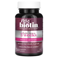 MyBiotin, средство для здоровья волос, кожи и ногтей, 30 вегетарианских капсул — Purity Products