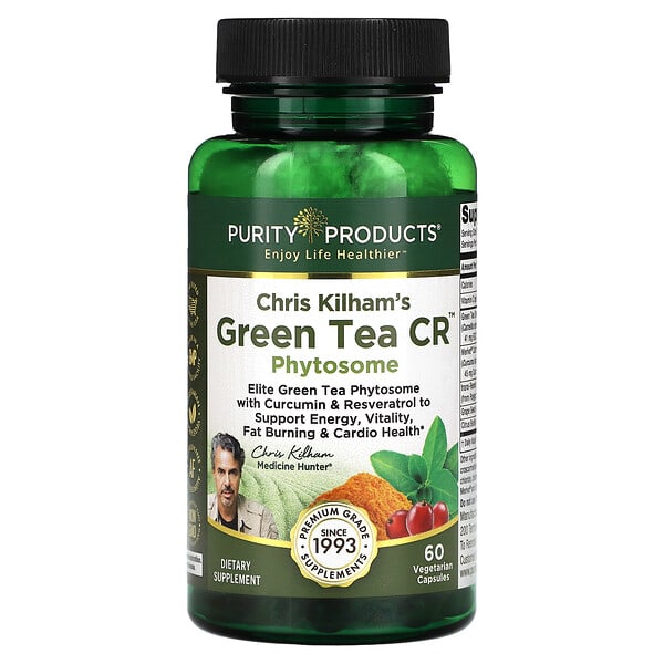 pps60126_v_8.jpg Christ Kilham's Green Tea CR, фитосомы, 60 вегетарианских капсул — Purity Products