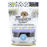 PlaqueOff System™, мини-кость для ухода за зубами, для маленьких и игрушечных собак, смесь овощей и голубики, 20 костей, 340 г (12 унций) — ProDen