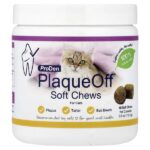 PlaqueOff®, жевательная таблетка, для кошек, 45 жевательных таблеток, 112,5 г (3,9 унции) — ProDen