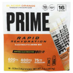 Rapid ReHydration, смесь для приготовления электролитического напитка, со вкусом апельсина, 16 стиков по 5,9 г (0,2 унции) — Prime Hydration