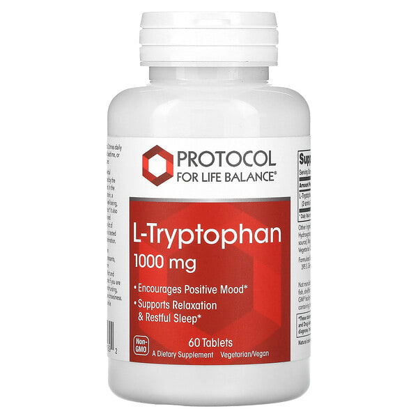 prt10169_v_8.jpg L-триптофан, 1000 мг, 60 таблеток — Protocol for Life Balance