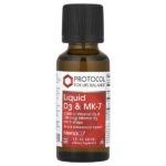 Жидкие D3 и MK-7, 30 мл (1 жидк. унц.) — Protocol for Life Balance