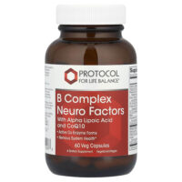 B Complex Neuro Factors, 60 растительных капсул — Protocol for Life Balance