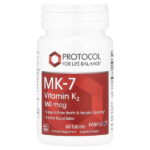 MK-7, витамин K2, 160 мкг, 60 таблеток — Protocol for Life Balance