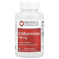 D-манноза, 500 мг, 90 растительных капсул — Protocol for Life Balance