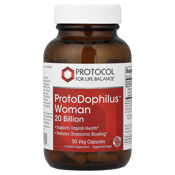 prt12906_v_24.jpg ProtoDophilus™ для женщин, 50 растительных капсул — Protocol for Life Balance