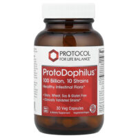 ProtoDophilus™, 100 млрд, 30 растительных капсул — Protocol for Life Balance