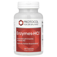 Enzymes-HCI, 120 капсул — Protocol for Life Balance