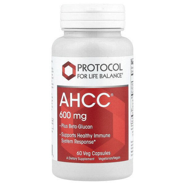 prt13034_v_8.jpg AHCC® Plus Beta-Glucan, 60 растительных капсул — Protocol for Life Balance