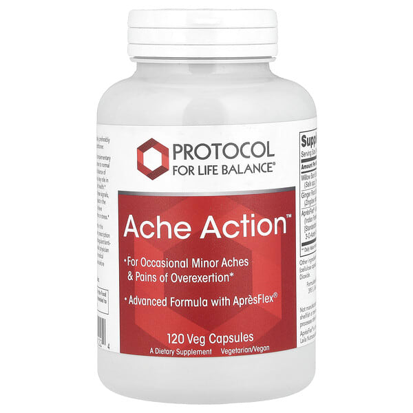 prt13122_v_24.jpg Ache Action™, 120 растительных капсул — Protocol for Life Balance