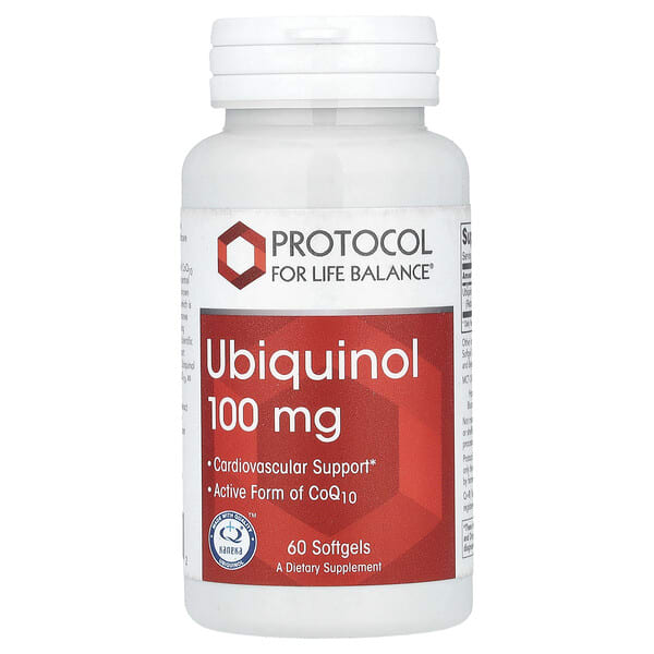 prt13142_v_34.jpg Убихинол, 100 мг, 60 мягких таблеток — Protocol for Life Balance