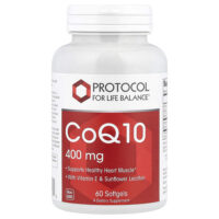 коэнзим Q10, 400 мг, 60 капсул — Protocol for Life Balance