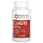 Коэнзим Q10, 100 мг, 90 мягких таблеток — Protocol for Life Balance