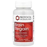Brain Regain™, 90 растительных капсул — Protocol for Life Balance