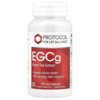 EGCg, экстракт зеленого чая, 90 растительных капсул — Protocol for Life Balance
