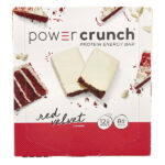 Power Crunch, протеиновый энергетический батончик, со вкусом торта «Красный бархат», 12 батончиков, 40 г (1,4 унции) каждый — BNRG