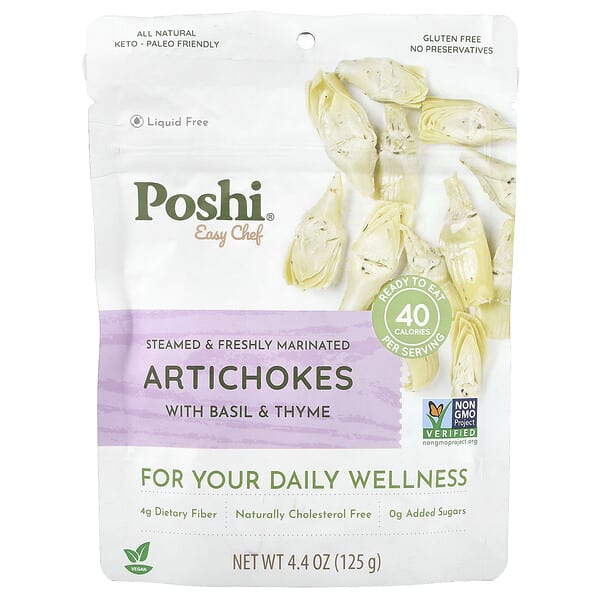 psi00709_v_2.jpg Easy Chef, артишоки с базиликом и чабрецом, 125 г (4,4 унции) — Poshi