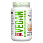 Vegan Diesel, смесь 100% растительных белков, ванильное мороженое, 700 г (1,5 фунта) — PERFECT Sports