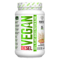 Vegan Diesel, смесь 100% растительных белков, ванильное мороженое, 700 г (1,5 фунта) — PERFECT Sports