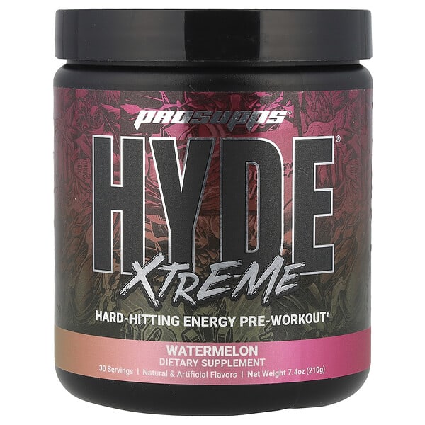 pss02173_v_83.jpg Hyde Xtreme®, для повышения уровня энергии перед тренировкой, арбуз, 210 г (7,4 унции) — ProSupps