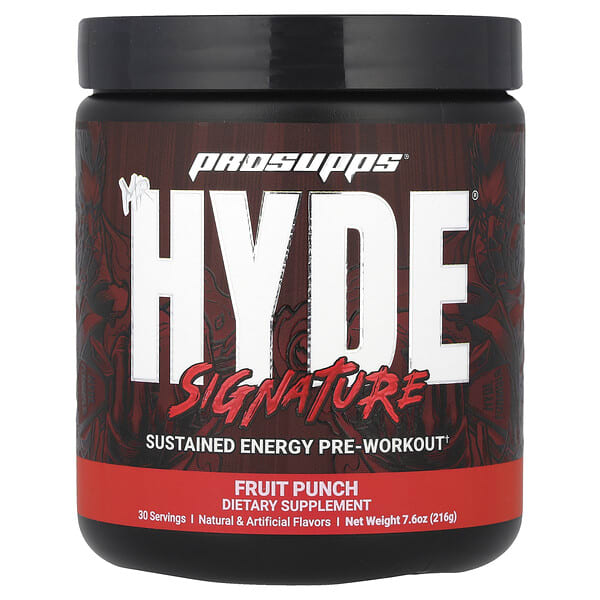 pss02805_v_50.jpg Mr. Hyde®, фирменный предтренировочный комплекс, фруктовый пунш, 216 г (7,6 унции) — ProSupps