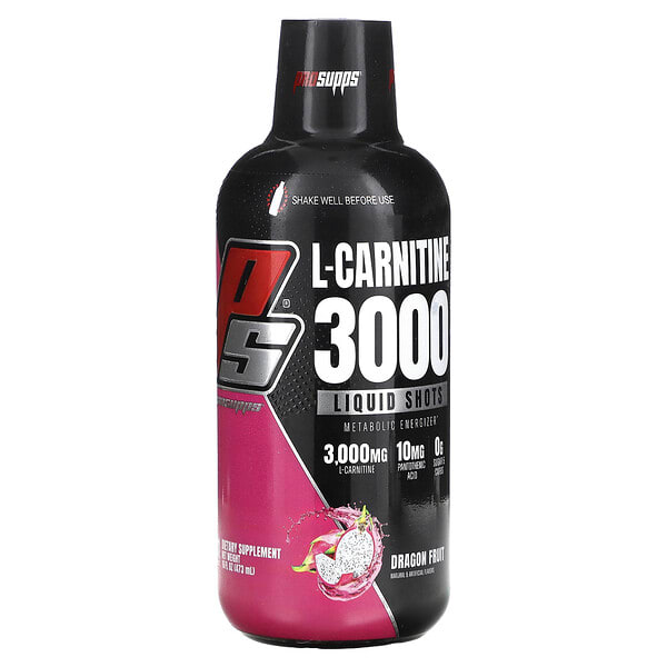 pss02972_v_34.jpg L-карнитин 3000, Liquid Shot, питайя, 473 мл (16 жидк. унций) — ProSupps