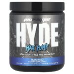 Hyde®, Max Pump, предтренировочный комплекс, синий Razz, 286,9 г (10,12 унции) — ProSupps