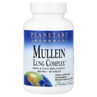 Mullein, Lung Complex™, 90 таблеток — Planetary Herbals