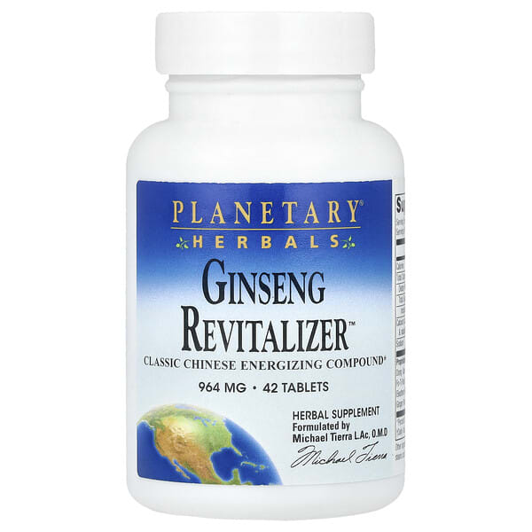 ptf10025_v_8.jpg Ginseng Revitalizer™, 42 таблетки — Planetary Herbals