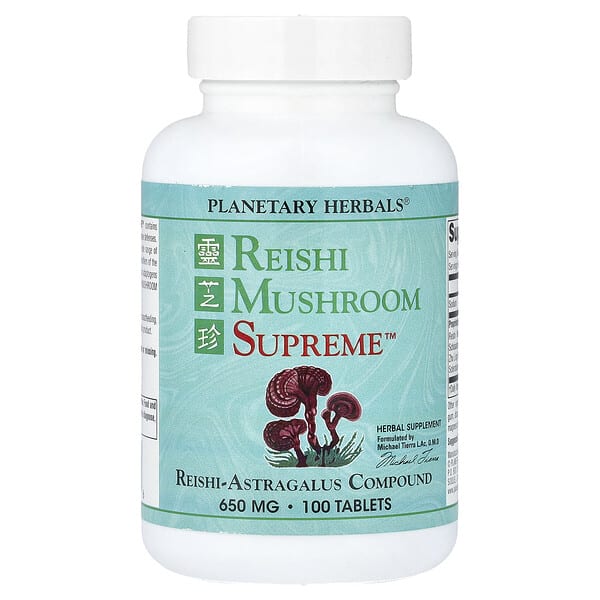 ptf10124_v_14.jpg Reishi Mushroom Supreme™, 100 таблеток — Planetary Herbals