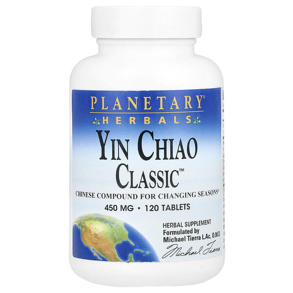ptf10174_v_44.jpg Yin Chiao Classic, 450 мг, 120 таблеток — Planetary Herbals