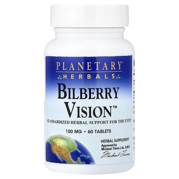 ptf10337_v_15.jpg Bilberry Vision™, 100 мг, 60 таблеток — Planetary Herbals