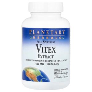 Экстракт витекса Full Spectrum™, 500 мг, 120 таблеток — Planetary Herbals
