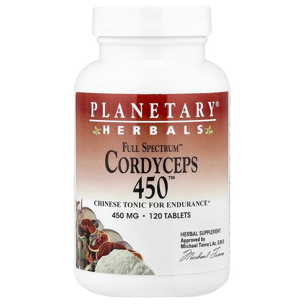 ptf10433_v_48.jpg Full Spectrum™ Cordyceps 450™, 120 таблеток — Planetary Herbals