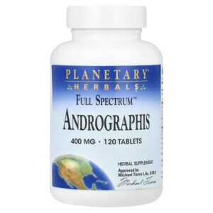 Полный спектр, андрографис, 400 мг, 120 таблеток — Planetary Herbals