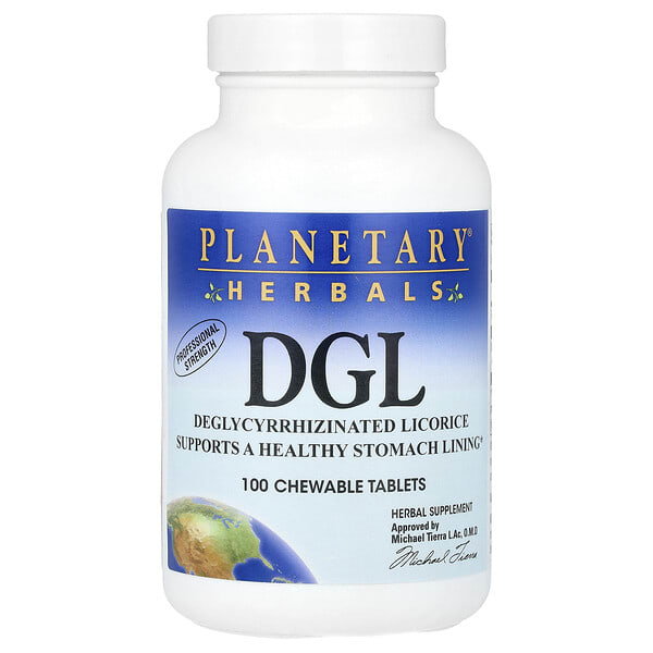 ptf10500_v_8.jpg DGL, 380 мг, 100 жевательных таблеток — Planetary Herbals