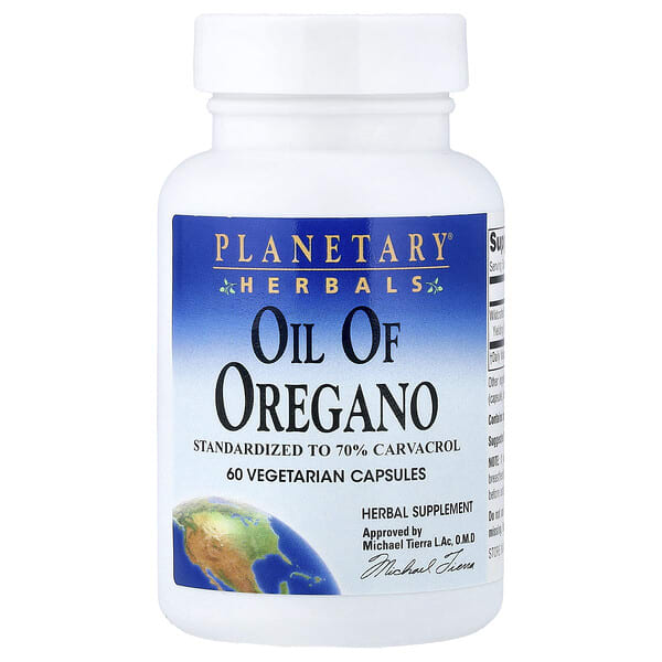 ptf10505_v_30.jpg масло орегано, 60 вегетарианских капсул (45 мг в 1 капсуле) — Planetary Herbals