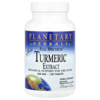 Экстракт куркумы Full Spectrum™, 450 мг, 120 таблеток — Planetary Herbals