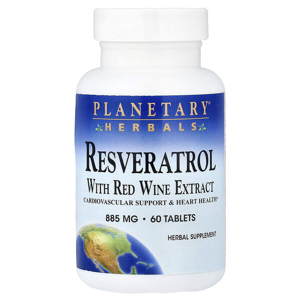 ptf10574_v_12.jpg ресвератрол с экстрактом красного вина, 60 таблеток — Planetary Herbals