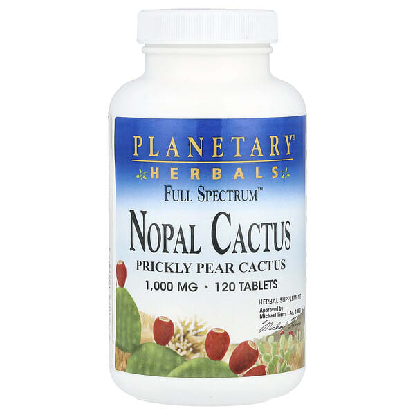 ptf10576_v_28.jpg Full Spectrum, опунция, 1000 мг, 120 таблеток — Planetary Herbals