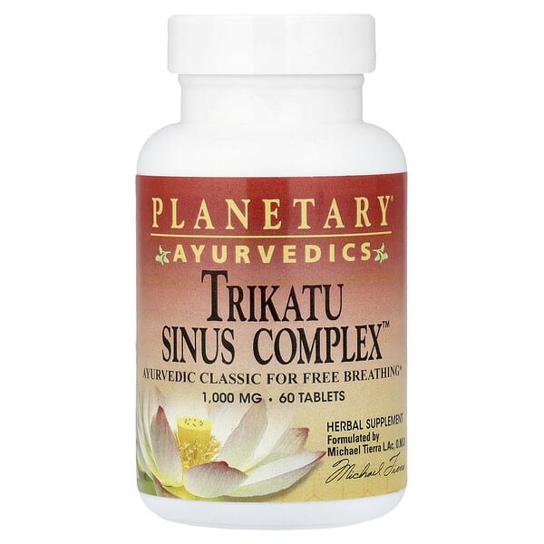 ptf10626_v_24.jpg Ayurvedics, Trikatu Sinus Complex™, 60 таблеток — Planetary Herbals