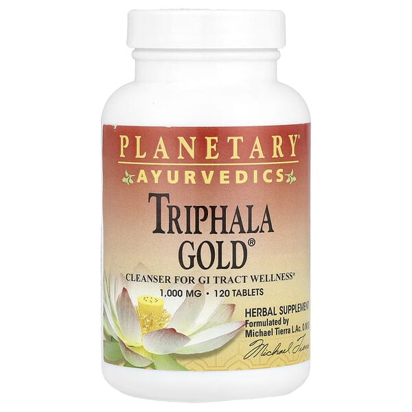 ptf10633_v_30.jpg Ayurvedics, Triphala Gold®, 120 таблеток — Planetary Herbals
