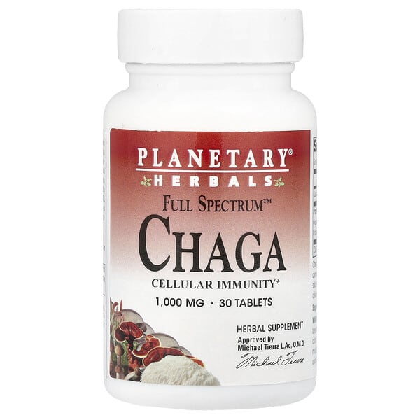 ptf10665_v_8.jpg Full Spectrum™, чага, 30 таблеток — Planetary Herbals